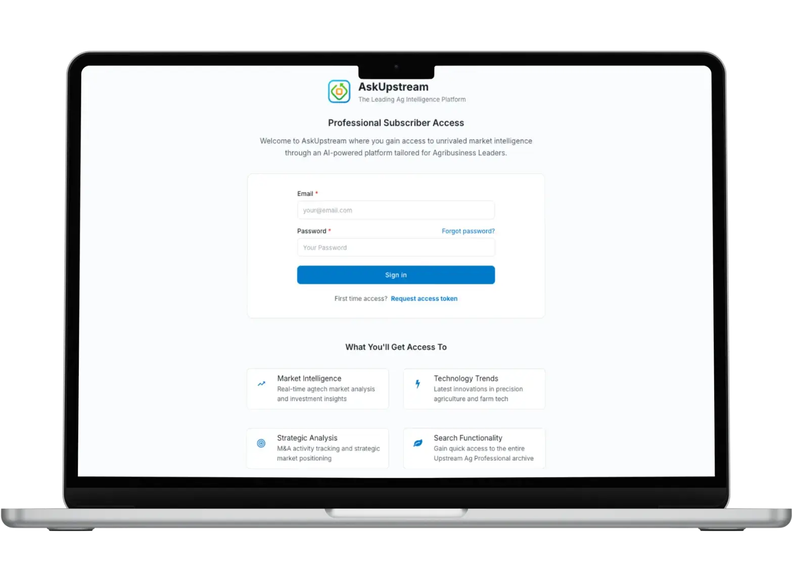 AskUpstream, professional subscriber access